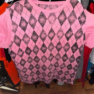 Y2k girl aop T shirt size large